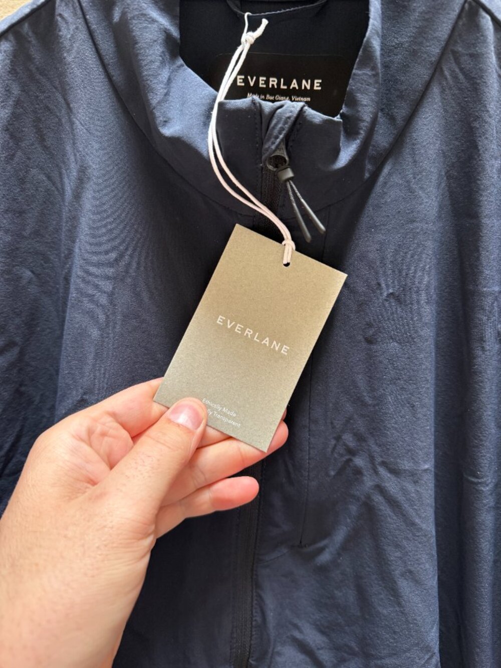 Everlane Mens Navy Retech Soft Shell Jacket Size Large - Picture 6 of 8